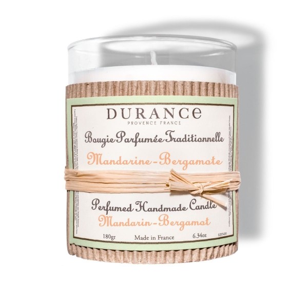 Ароматическая свеча 180гр Мандарин и бергамот/Durance Mandarin-Bergamot фото